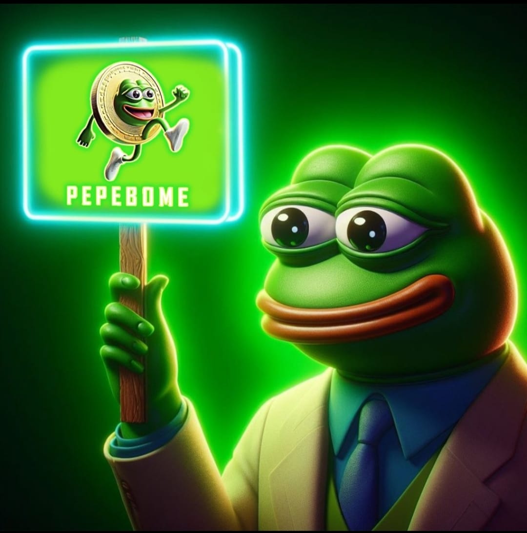 PEPEBOME_COIN's tweet photo. We are launching very soon ๐
#PEPEBOME is Decentralised meme coin build on #solana
First 1,200 address 58,593,750 $PEPEBOME Follow,Like,RT(drop your #SOL wallet). #SOLANA #PEPEBOME #CryptoCommunity #ToTheMoon Seize Your Second Chance with PepeBome Coin:The Gateway to Fortune https://t.co/fEu5qqB6WG