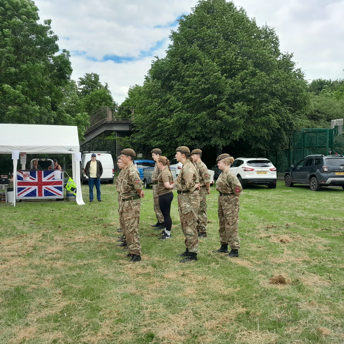 KellyTolhurst's tweet image. #Halling Parish Council today organised a fantastic #Dday80 commemorative village fayre. A privileged to open alongside Leigh Stanley ex Royal Engineer from the @RBLI The Army &amp;amp; Police Cadets on duty, with loads of activities and rides. congratulations to all involved 👏