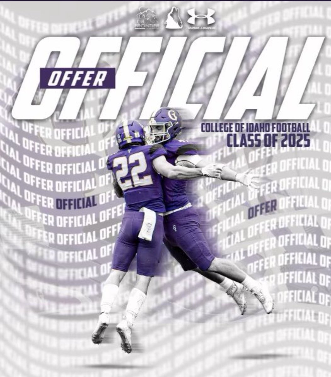 After an amazing camp and a great talk with <a href="/CoachJewell/">Chris Jewell</a>, I have received my second offer to play football for the yotes <a href="/YotesFootball/">College of Idaho Football</a> <a href="/PlayBookAthlete/">PLAYBOOK ATHLETE</a> <a href="/PrepRedzoneID/">Prep Redzone Idaho</a>