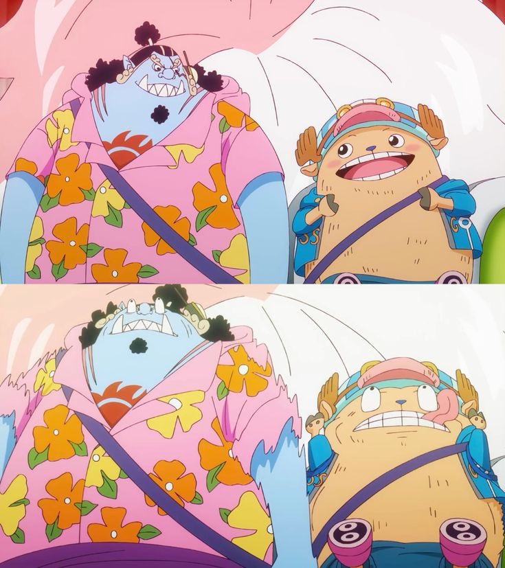 strawhats's tweet image. Chopper &amp;amp; Jinbei 😂