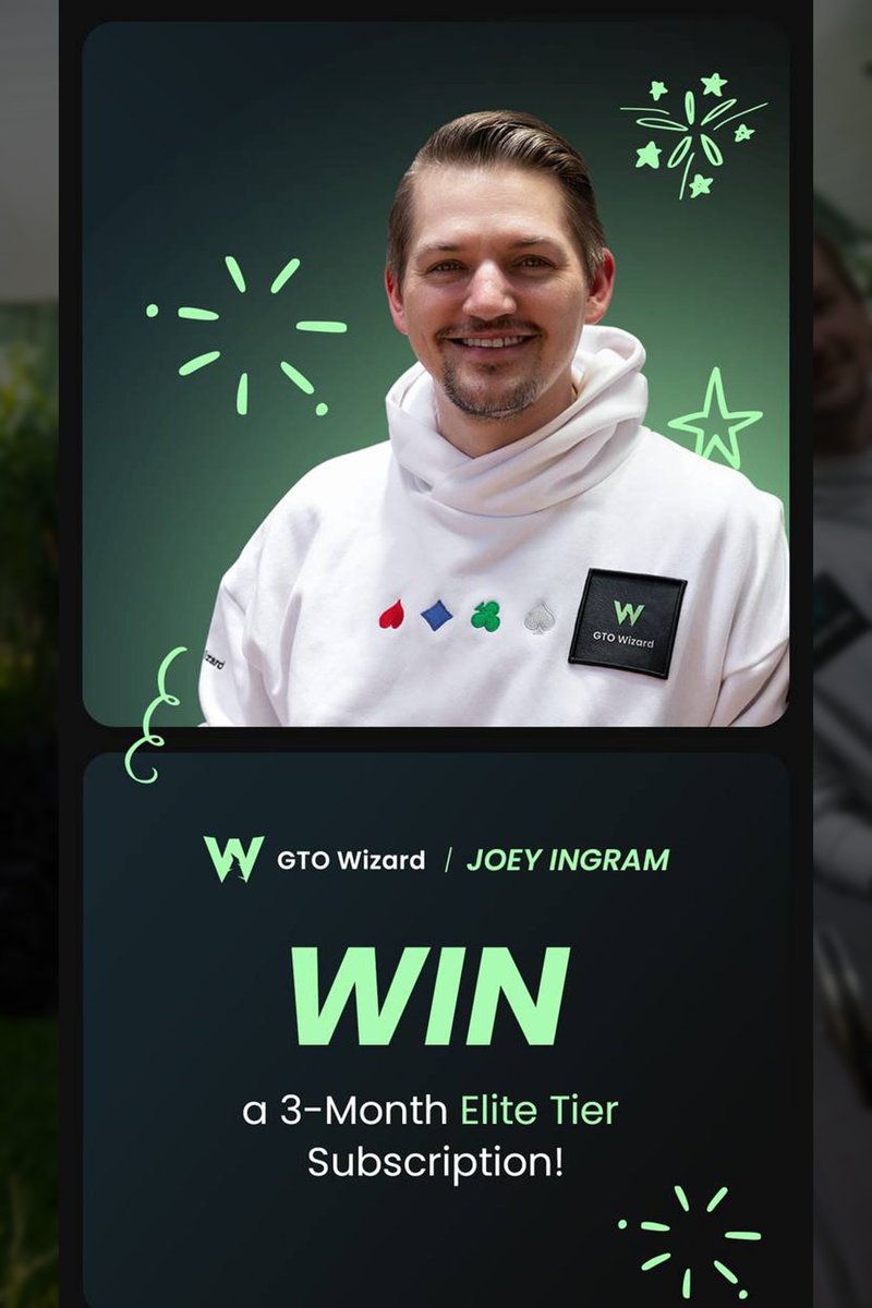 Giving away one 3-month Elite tier membership to @GTOwizard!

For a chance to win, follow @GTOwizard, repost this, and reply below with why you should win access to GTO Wizard AI!

I'll choose the winner on June 13th🚀