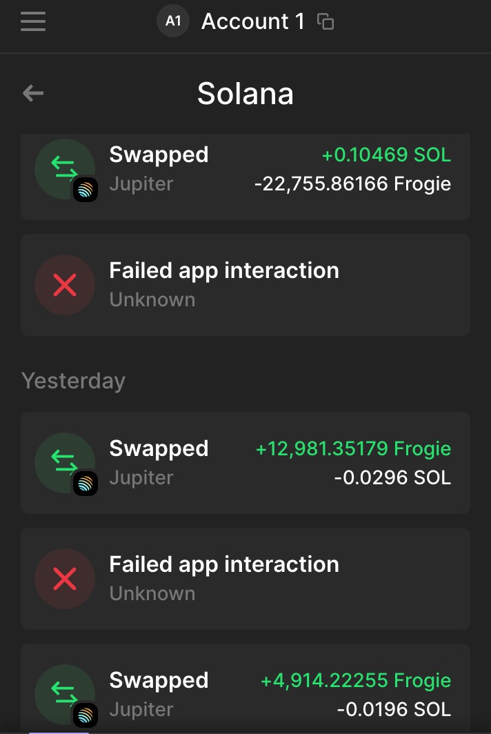 kassesopia's tweet photo. Invested $12 #FROGIE
took out $6, lost $6
again invested $12 in #FROGIE
Reduced to $6 at a point in time
took out $19 from this coin !!
invested : $12 + $12 = $24
Took out : $6 + $19 = $25 https://t.co/HLjWMYcFxi