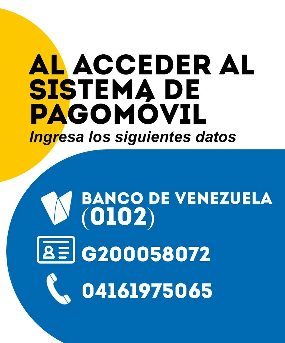 HidroandesO's tweet photo. Ahora puedes pagar tu servicio de agua potable fácilmente con PagoMóvil. ¡Rápido, seguro y sin complicaciones!
Olvídate de los trámites complicados ¡Haz tu vida más sencilla!
#PagoMovil
#FacilYPago #PagosEnLinea #RevolucionDigital #TecnologiaFinanciera #Venezuela
#Comodidad #Innovación #PagosSeguros #Modernización #CadaGotaCuenta
@NicolasMaduro
@RMarcoTorres
@minaguasoficial