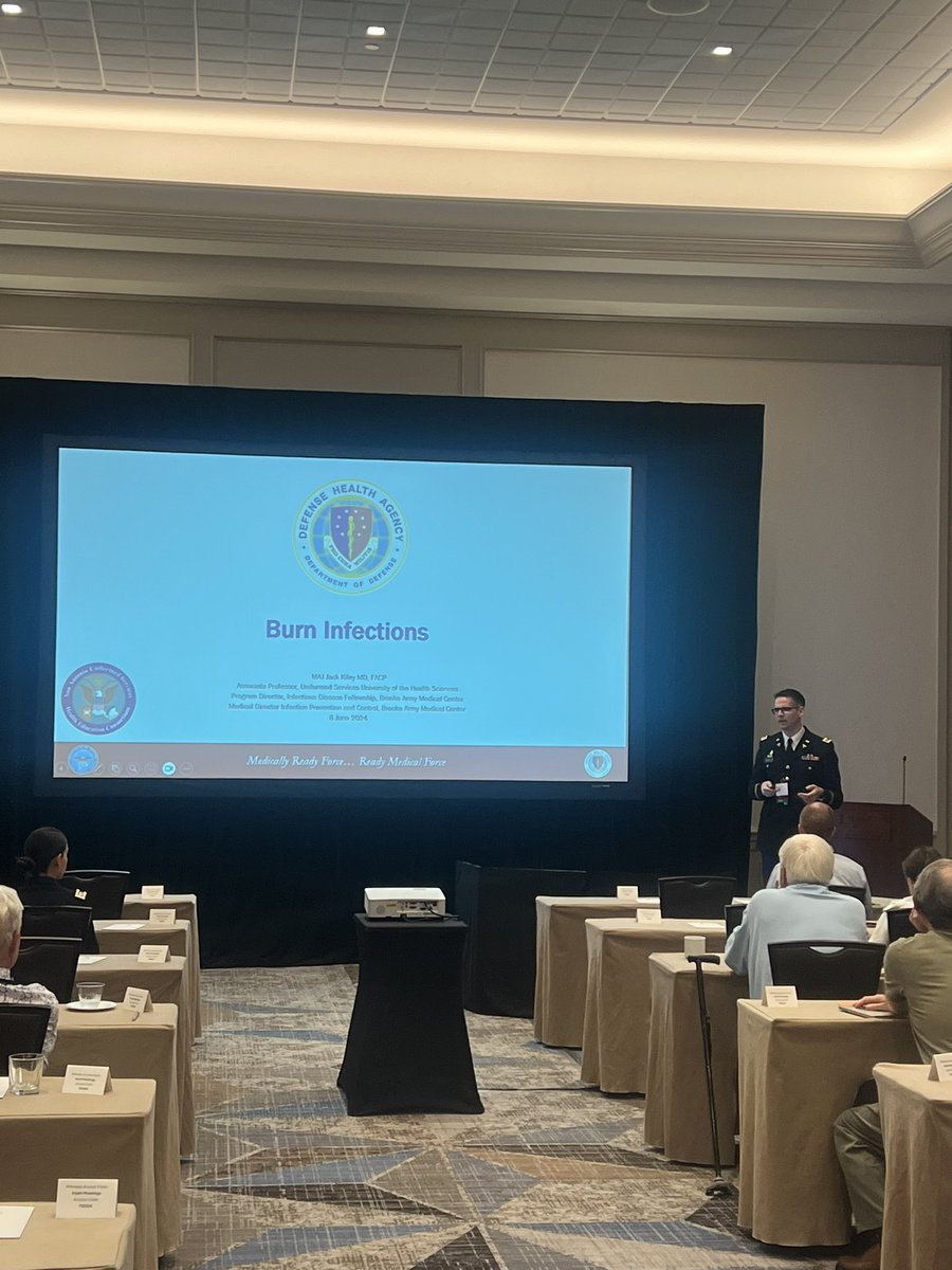 TXIDSociety's tweet photo. Dr. John Kiley presenting on Infections in Burn Patients!
#TIDS https://t.co/L5FSiOA1Oa