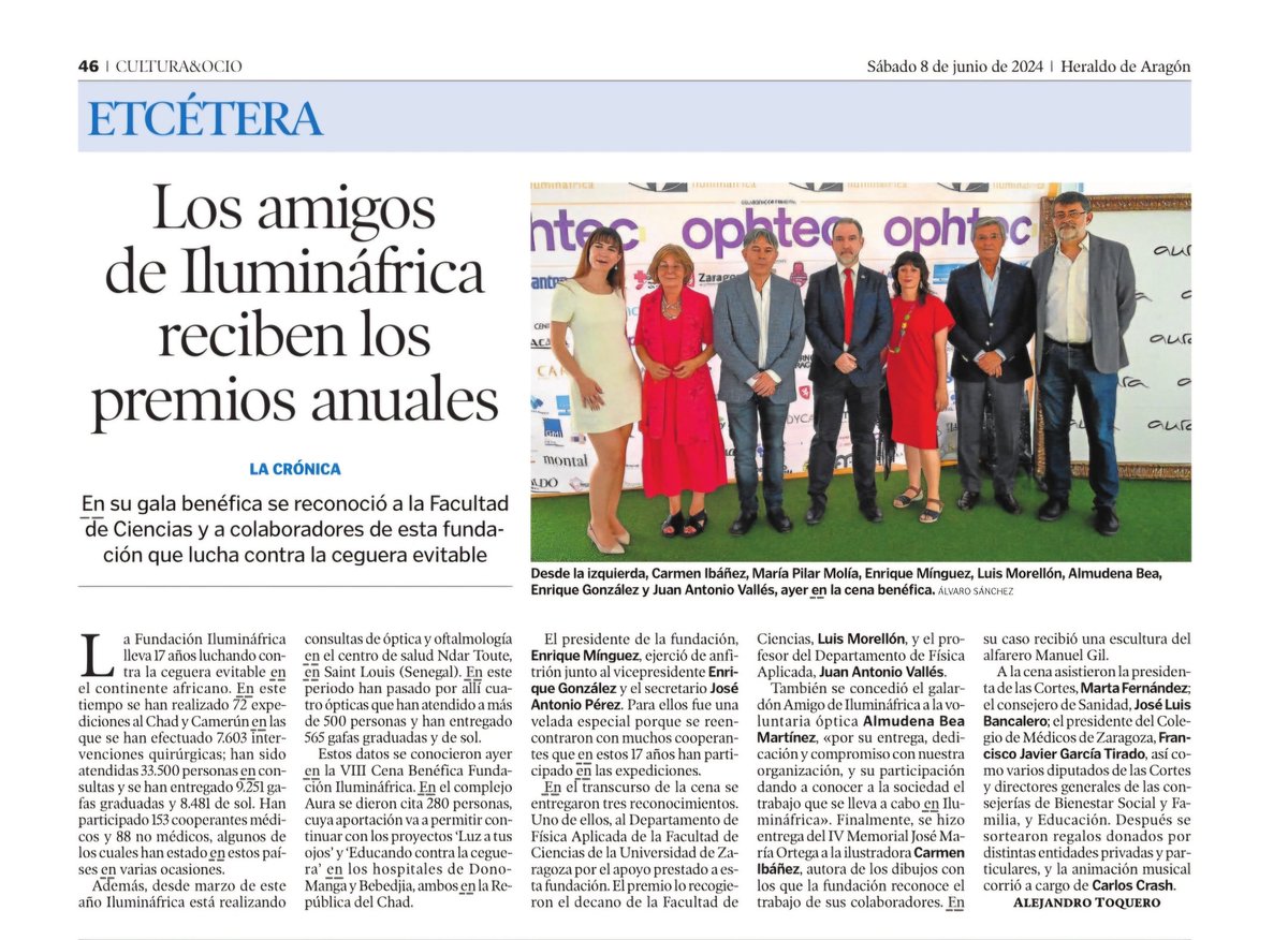 javierascaso's tweet photo. Gracias a todos los amigos de @iluminafrica por asistir a la VII Cena Solidaria. Lo pasamos genial y contribuimos a hacer posibles proyectos para luchar contra la #ceguera evitable en #Africa @medicoszaragoza @oftalmoHCULB @zaragozaonline @SoydeZaragoza @SoiDAragon @RetinaSERV https://t.co/30XkvAcDcb