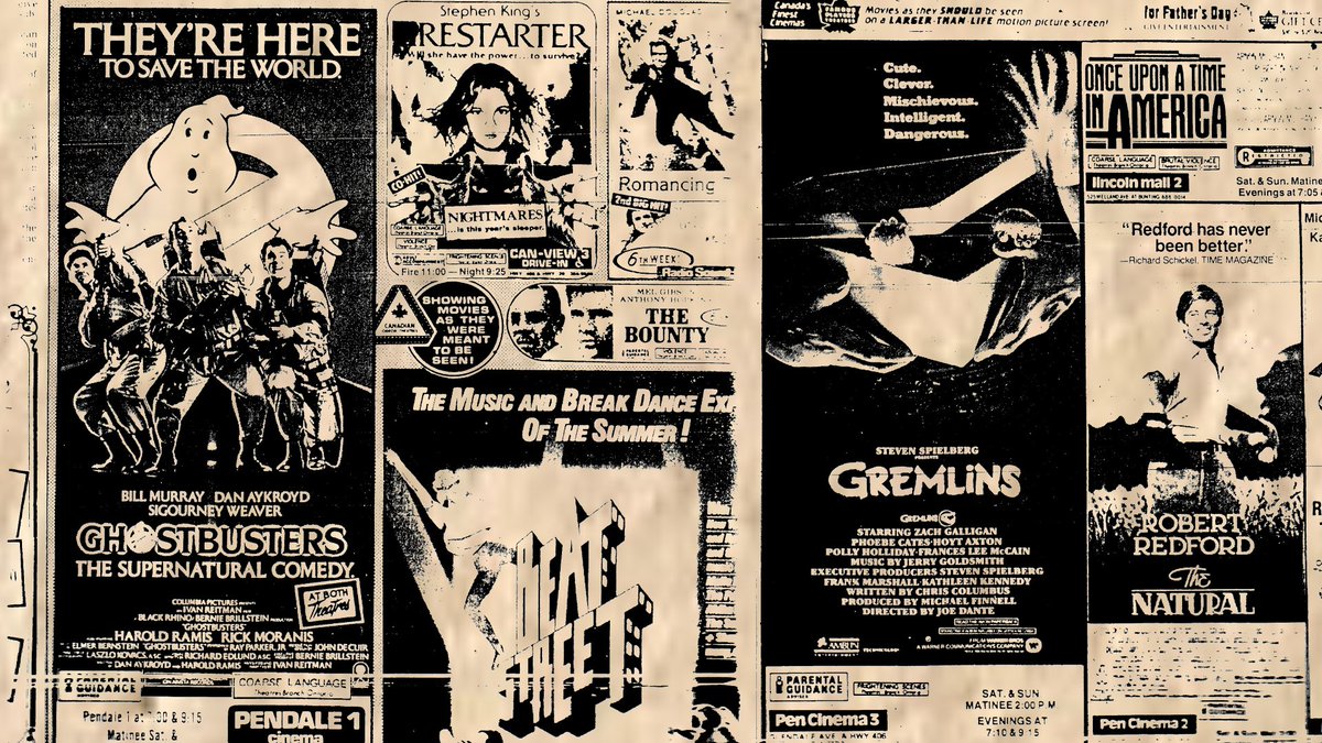 40 years ago today, June 8th 1984, both GHOSTBUSTERS and GREMLINS were released.