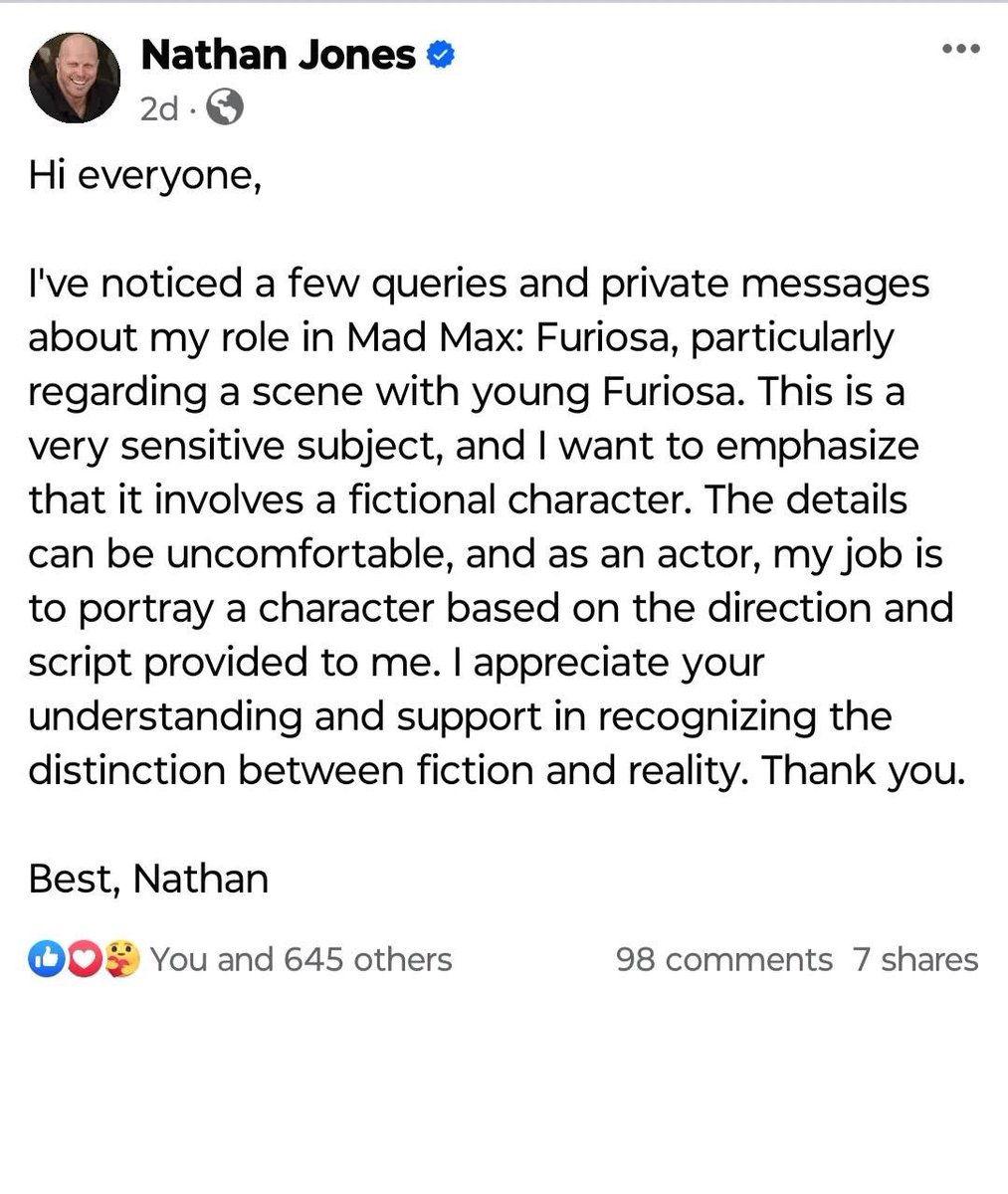 CultureCrave's tweet photo. #Furiosa actor Nathan Jones had to remind people that Rictus is a fictional character after receiving angry DMs https://t.co/bmtGJd0lM1