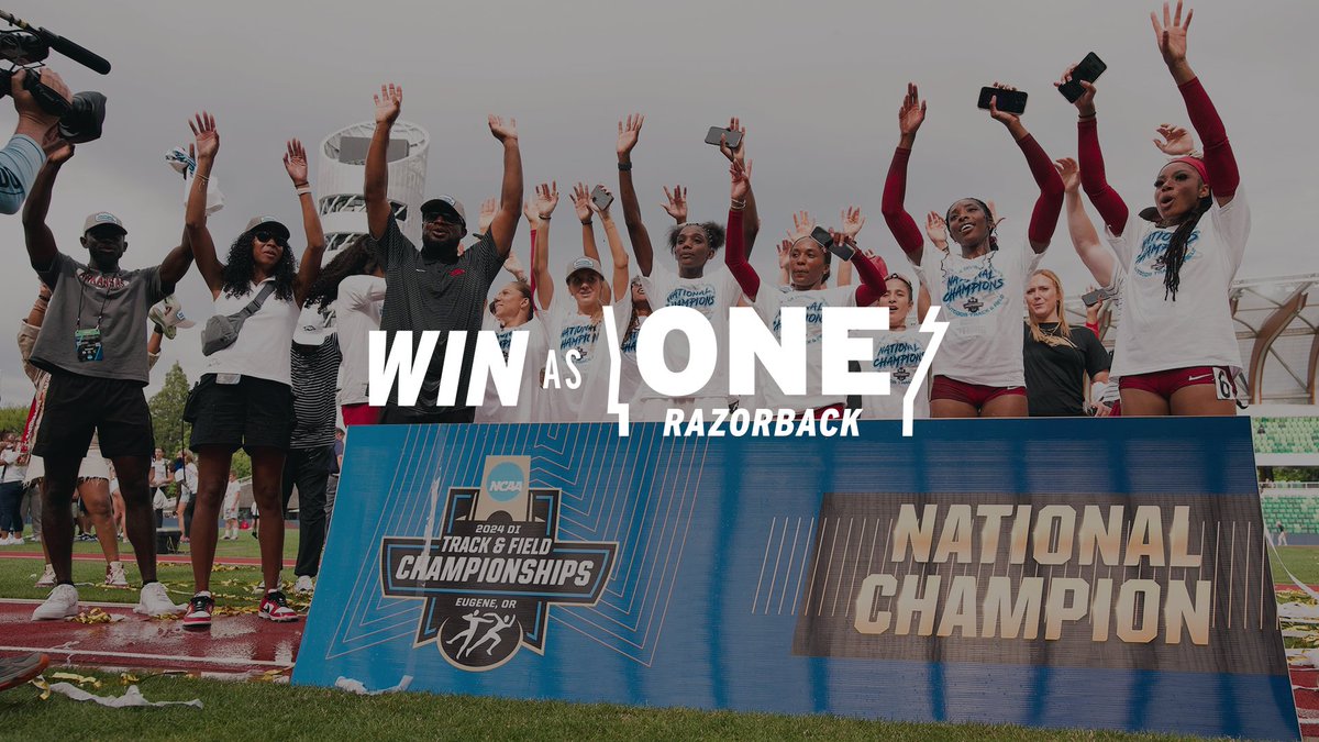 Securing your 51st National Title by smashing your own collegiate record in the final event...that's how you #WinAsOneRazorback <a href="/RazorbackTF/">RazorbackTF/XC</a> 🐗