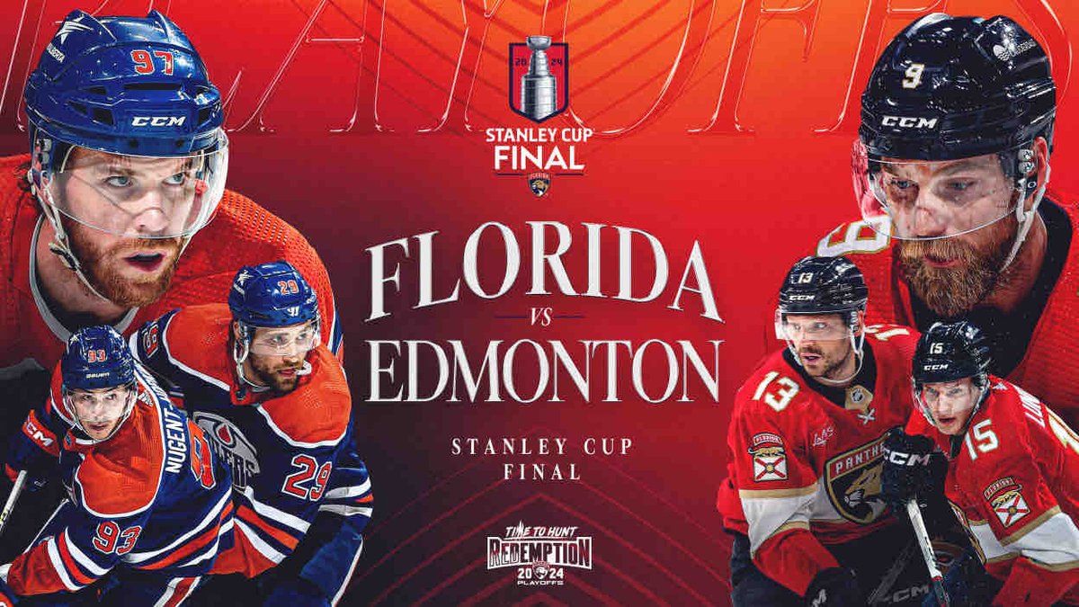 prowiresport's tweet photo. 🏆STANLEY CUP FINALS, GAME 1🏆

Tune in tonight as the Panthers face off against the Oilers in Game 1 of the Stanley Cup Finals!

 🏒: @EdmontonOilers vs. @FlaPanthers 
⏰:  8:00 ET
🎙:   @DougPlagens @LindsayBHockey

#timetohunt #stanleycup #livethegame
📸: @FlaPanthers https://t.co/eUkZAsl0G1