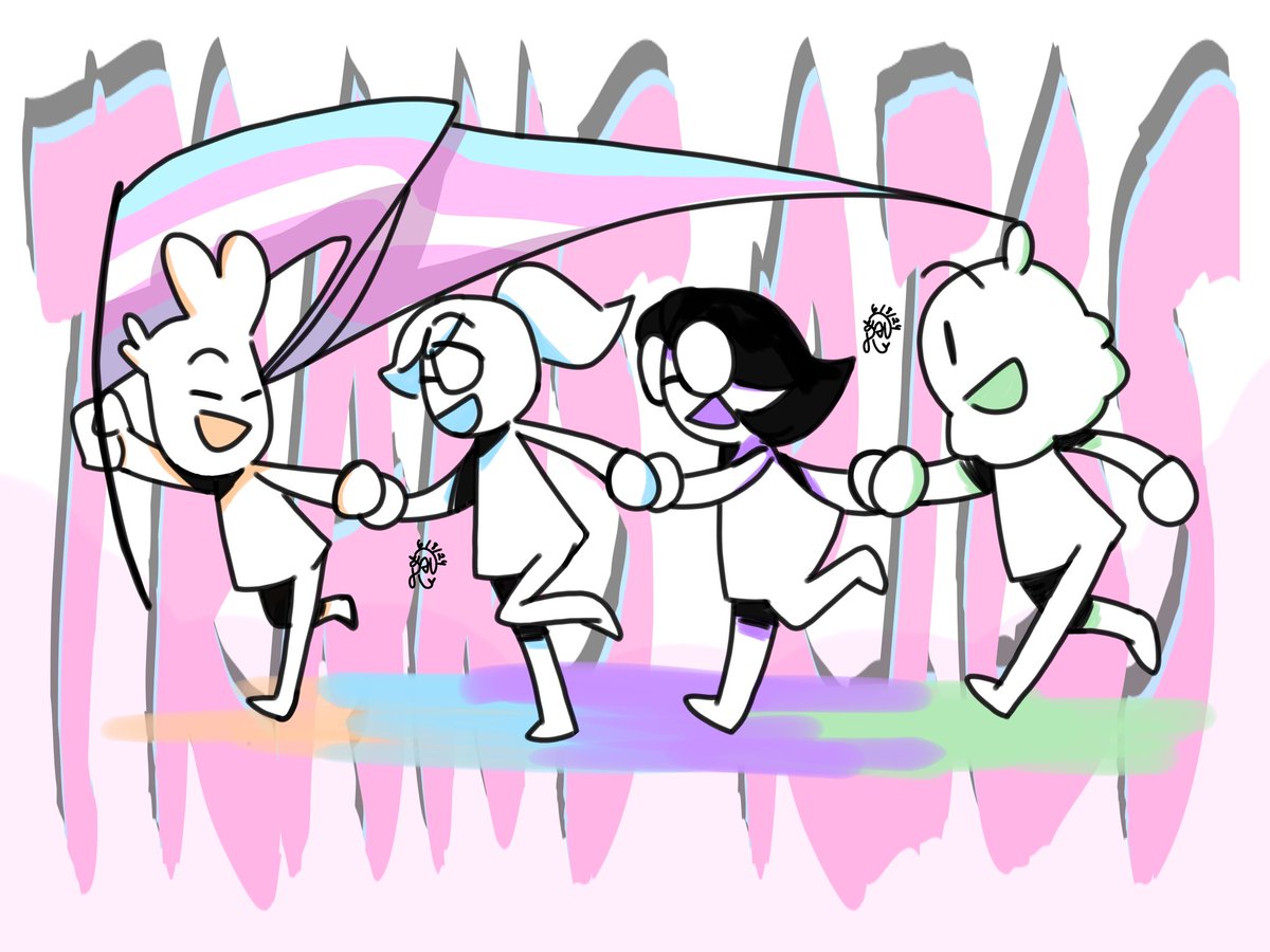 _bunniibun_'s tweet photo. THANK YOU @DrawfeeShow FOR THE EPIC STREAM!! #TRANSRIGS #drawfee #drawfeeshow #happypride https://t.co/yMA0BwKveX