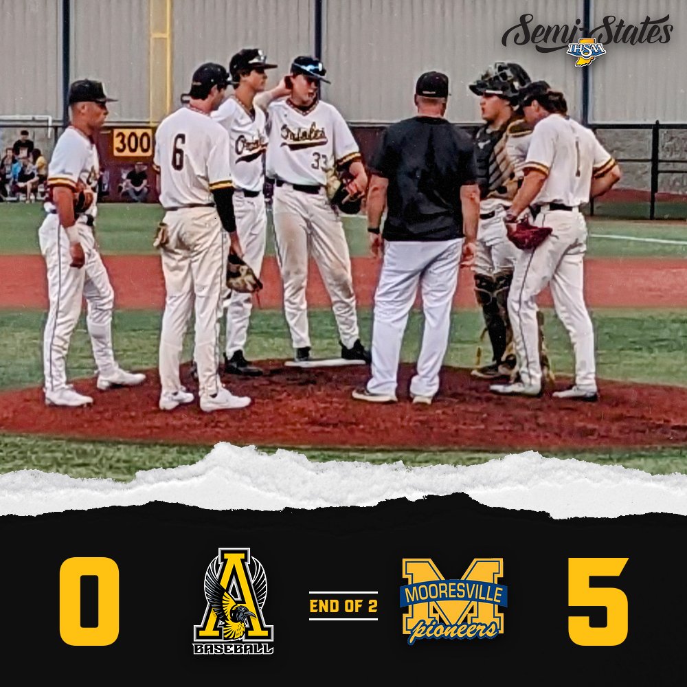 OrioleAthletics's tweet photo. Baseball Semi-State Update 
Orioles down 0-5 after 2
#setbackcomeback https://t.co/fEnspYPr1h