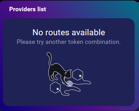 <a href="/MatiAllin/">Mati Allin</a> <a href="/PortalXSwap/">PortalXSwap</a> <a href="/POWERCITYio/">⚡️POWERCITY⚡️</a> Why do I always get No Routes available for everything on PortalXSwap for the past 6 months?

I haven't been able to use it once