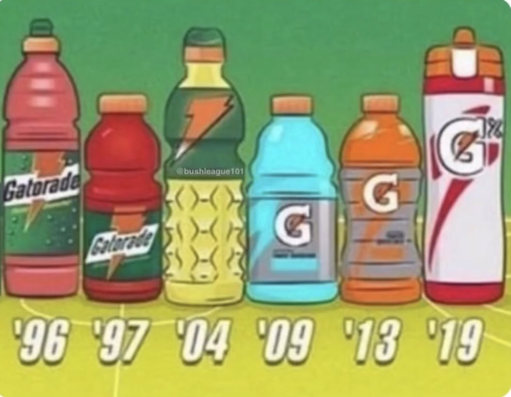 FBGreatMoments's tweet image. Which Gatorade bottle are you choosing?