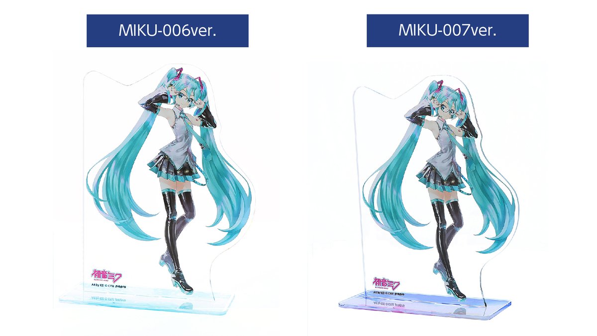 初音ミク アクリルスタンドのご紹介！ 眼鏡を掛けられるアクリルメガネ