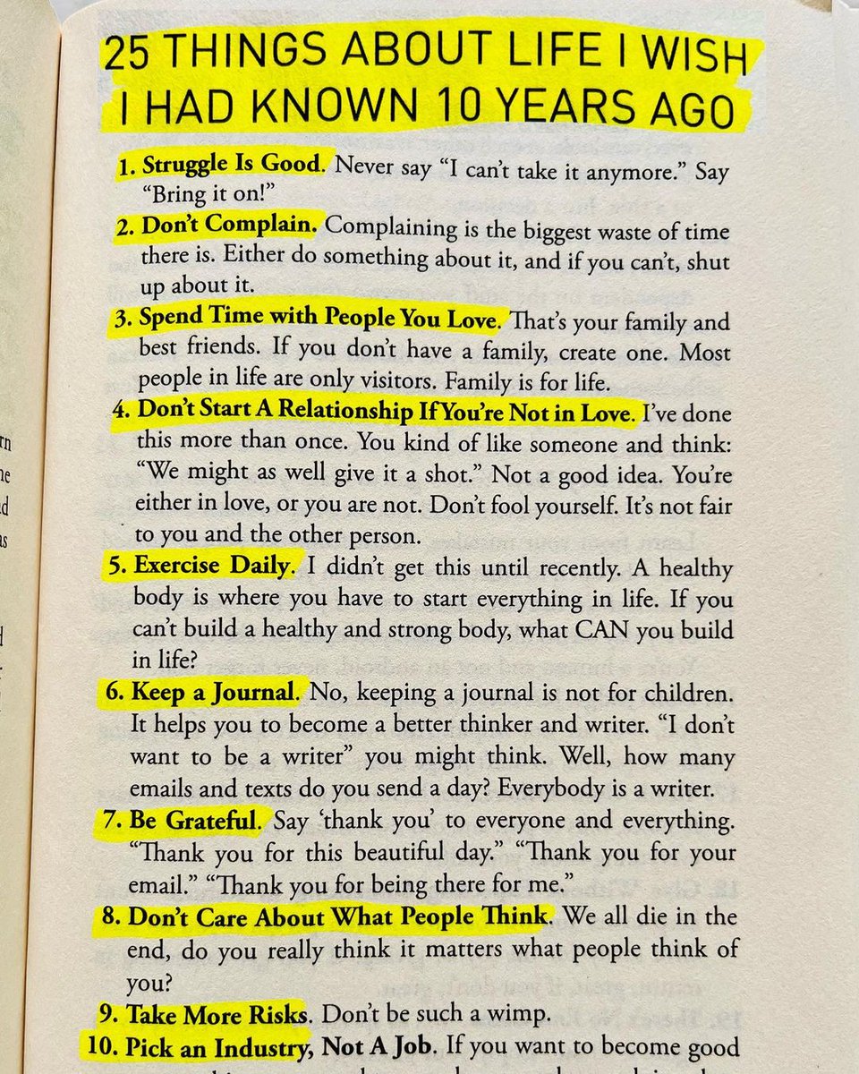 25 Things About Life I Wish I Had Known 10 Years Ago (1/3)