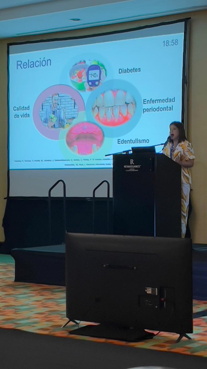 svperiodoncia's tweet photo. Participación de la Dra. Ilusión Romero, Presidente de la  Comisión Científica de nuestra Sociedad, en el XIII Congreso Nacional de Diabetes 2024, con la conferencia "Estado de Salud Bucal, Conocimientos y Comportamientos de los Pacientes con Diabetes" https://t.co/uxNlOz0wtS