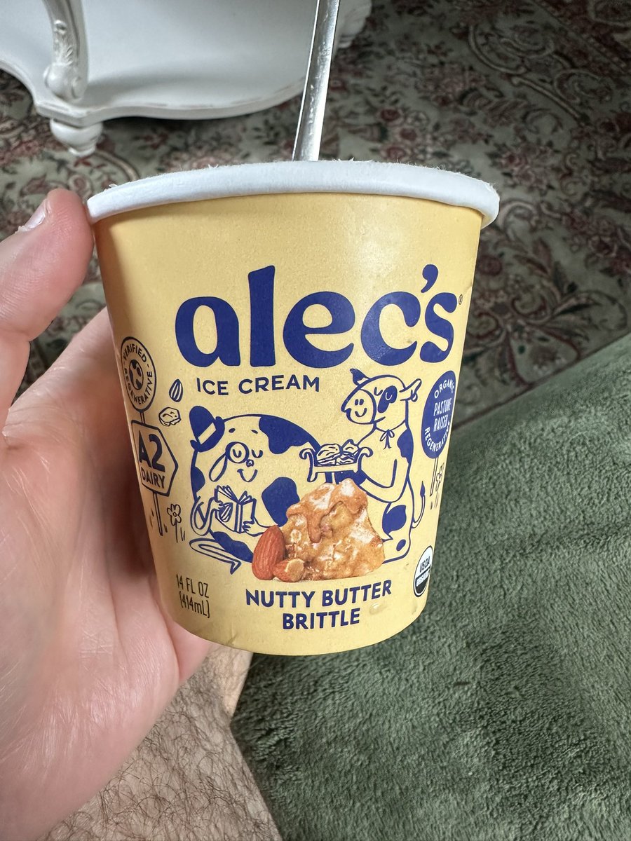 Michael McQuaid (@michaelgmcquaid) on Twitter photo Seriously the best store bought ice cream on earth
A2 organic pasture raised dairy. Unique ingredients and flavors. Double the price of the cheap stuff and worth every penny. <a href="/alecsicecream/">Alec's Ice Cream</a> Seriously the best store bought ice cream on earth
A2 organic pasture raised dairy. Unique ingredients and flavors. Double the price of the cheap stuff and worth every penny. <a href="/alecsicecream/">Alec's Ice Cream</a>