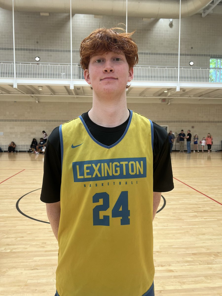 Walked away impressed with 2027 Sam Mills (<a href="/lhsmbb/">@LHSMBB</a>). Mills boasts rare length for his age standing around 6’10 with fair hands and mobility. Mills is a valuable, active frontcourt asset that also shows an ability to knock down short corner jumpers. Clear upside here.