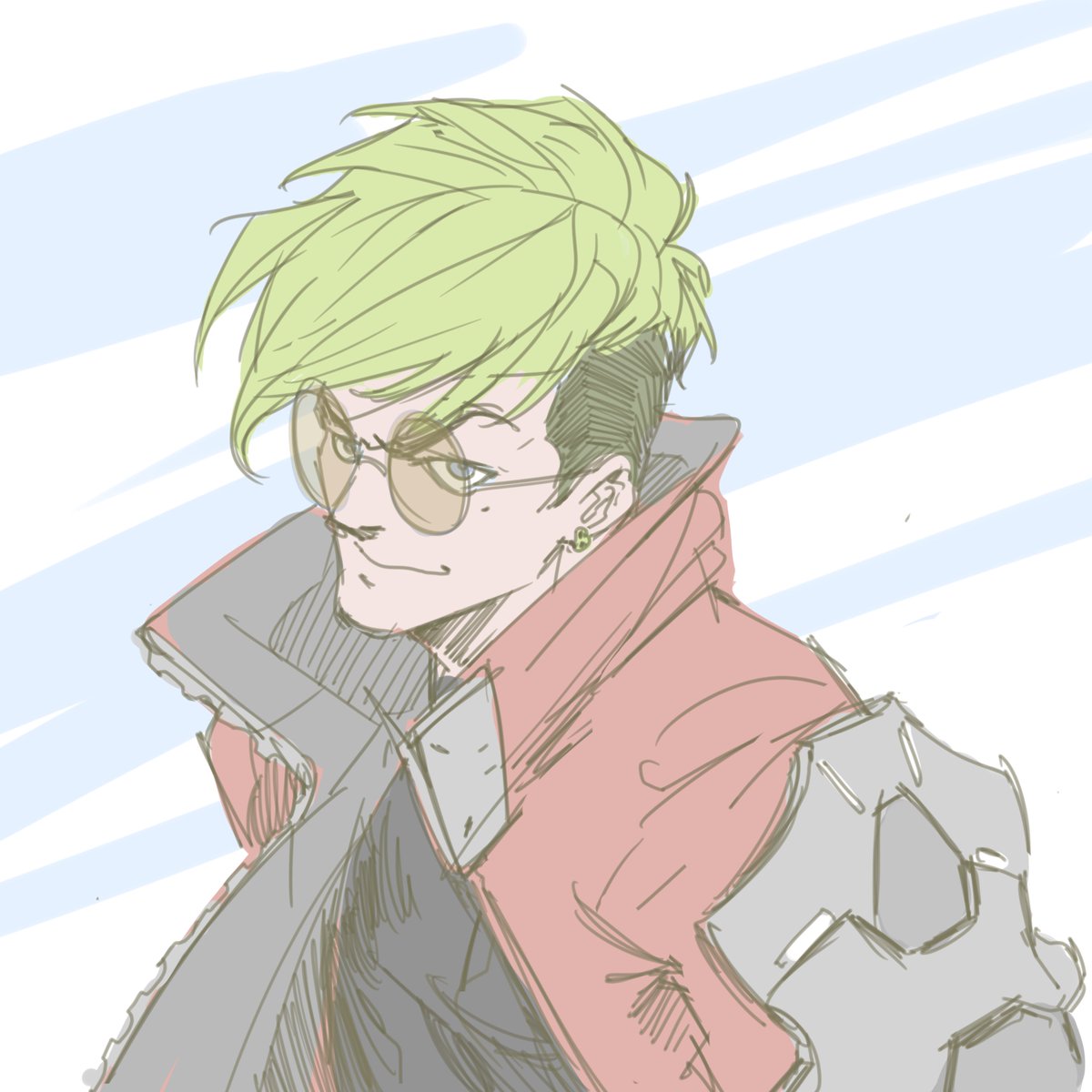 itzExath's tweet photo. Vash the Stampede #TRIGUN https://t.co/i3IgCirgRj
