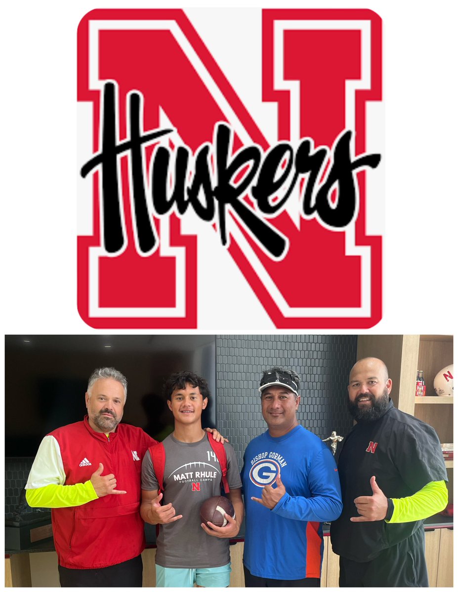 Ace Amina 2028 (@ace_amina) on Twitter photo All glory to God for blessing me w/ my first BIG10 offer to the University of Nebraska 🌽 <a href="/HuskerFootball/">Nebraska Football</a> Big Mahalo to <a href="/CoachMattRhule/">Matt Rhule</a> <a href="/_CoachGThomas/">Coach Thomas</a> & <a href="/DonovanRaiola/">Donovan Raiola</a> for the amazing opportunity today #AG2G #grateful #GBR #platform #hardwork <a href="/BishopGormanFB/">Gaels Football</a> <a href="/AWilliamsUSA/">Anthony Williams</a> All glory to God for blessing me w/ my first BIG10 offer to the University of Nebraska 🌽 <a href="/HuskerFootball/">Nebraska Football</a> Big Mahalo to <a href="/CoachMattRhule/">Matt Rhule</a> <a href="/_CoachGThomas/">Coach Thomas</a> & <a href="/DonovanRaiola/">Donovan Raiola</a> for the amazing opportunity today #AG2G #grateful #GBR #platform #hardwork <a href="/BishopGormanFB/">Gaels Football</a> <a href="/AWilliamsUSA/">Anthony Williams</a>