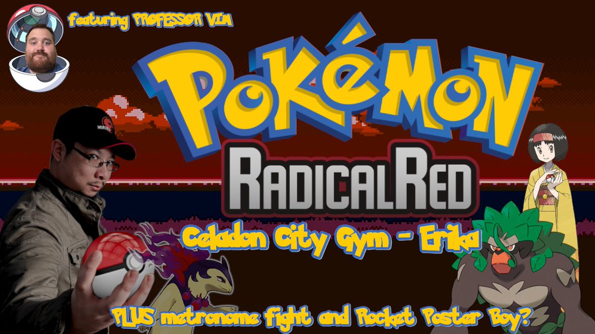 SynysterGraves's tweet photo. Professor @vimtokris and I are back today in #PokemonRadicalRed to take on the Celadon Gym, which is Erika; the Grass Trainer
In the words of Seth Rollins' theme tune... BURN IT DOWN! I love a firestarter! 😂🔥🔥🔥
https://t.co/Js9nrXY7eR https://t.co/6x0n1XcsU4