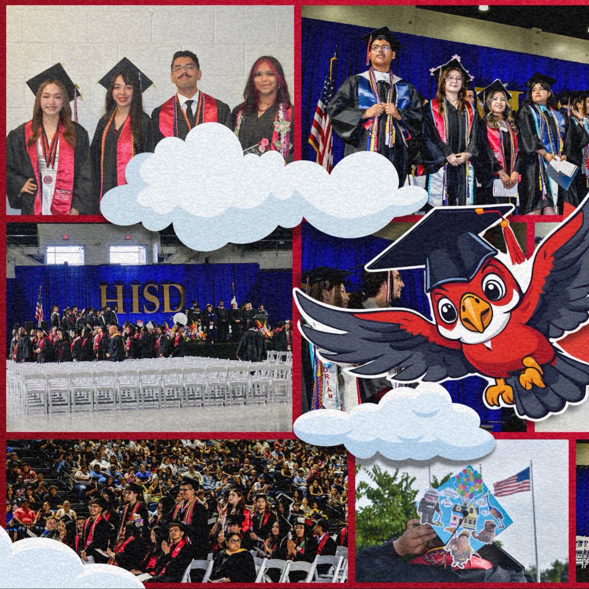 HISD_NHECHS's tweet photo. Your high school journey started with the challenges of a global pandemic, but you persevered with grace and grit. We celebrate your incredible achievements and the bright future ahead.๐๐ #ClassOf2024 #ProudOfYou #RedhawkForever #NHECHSRedhawks https://t.co/Uz44VrEuqK