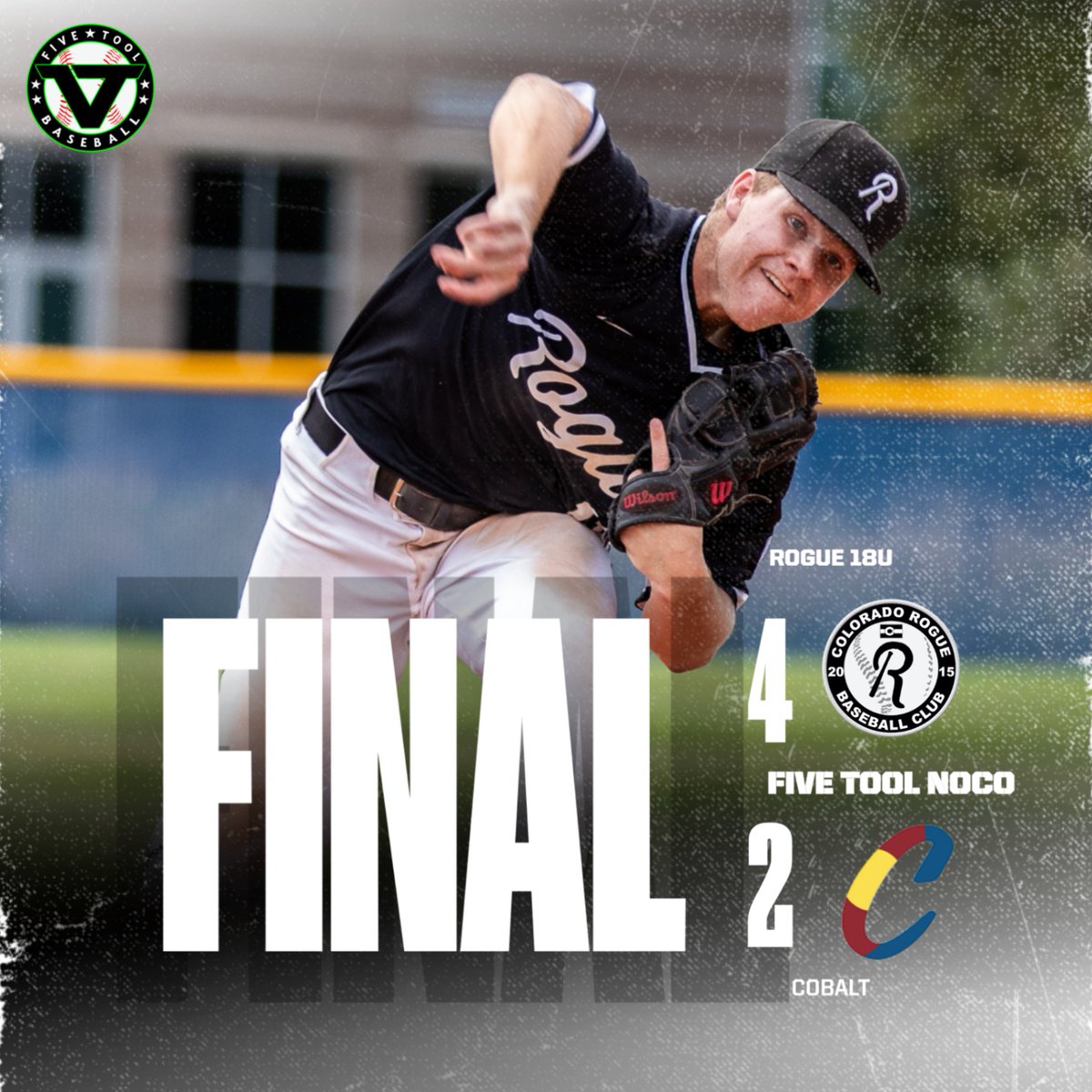 A Saturday morning win for the 18U squad to move to 3-1 on the weekend at the Five Tool NoCO Wood Bat.

<a href="/LoganManuello/">Logan Manuello</a>: W - 6 IP, 2 R, 4 H, 7 K
<a href="/KaydenFrizzell/">Kayden Frizzell</a>: SV - 1 IP, 1 K

<a href="/AntsMitchell9/">Anthony Mitchell</a>: 2 for 4, 2B
<a href="/beffel_andrew/">Andrew Beffel</a>: 2 for 4, 3B