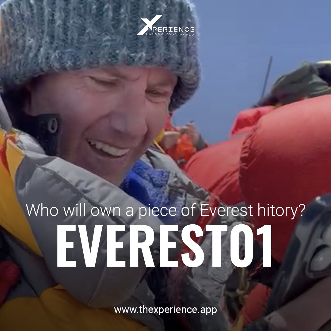 yourXperience's tweet photo. Who will own a piece of Everest history? Introducing Everest 01, your unique chance to hold a digital piece  of the world's highest peak! 
Only one can own a piece of history. Link in bio for details.
#Everest01 #MountEverest #everestexpedition #NFT #HistoricArtifacts https://t.co/98YUuuzeAP