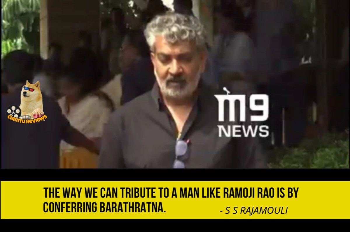 Chimtureviews's tweet photo. What will you say about this? 
. 
#ssrajamouli #ramojirao #bharatratna  #tollywood #tfiupdates #tfi https://t.co/1ZmcAE5vAZ