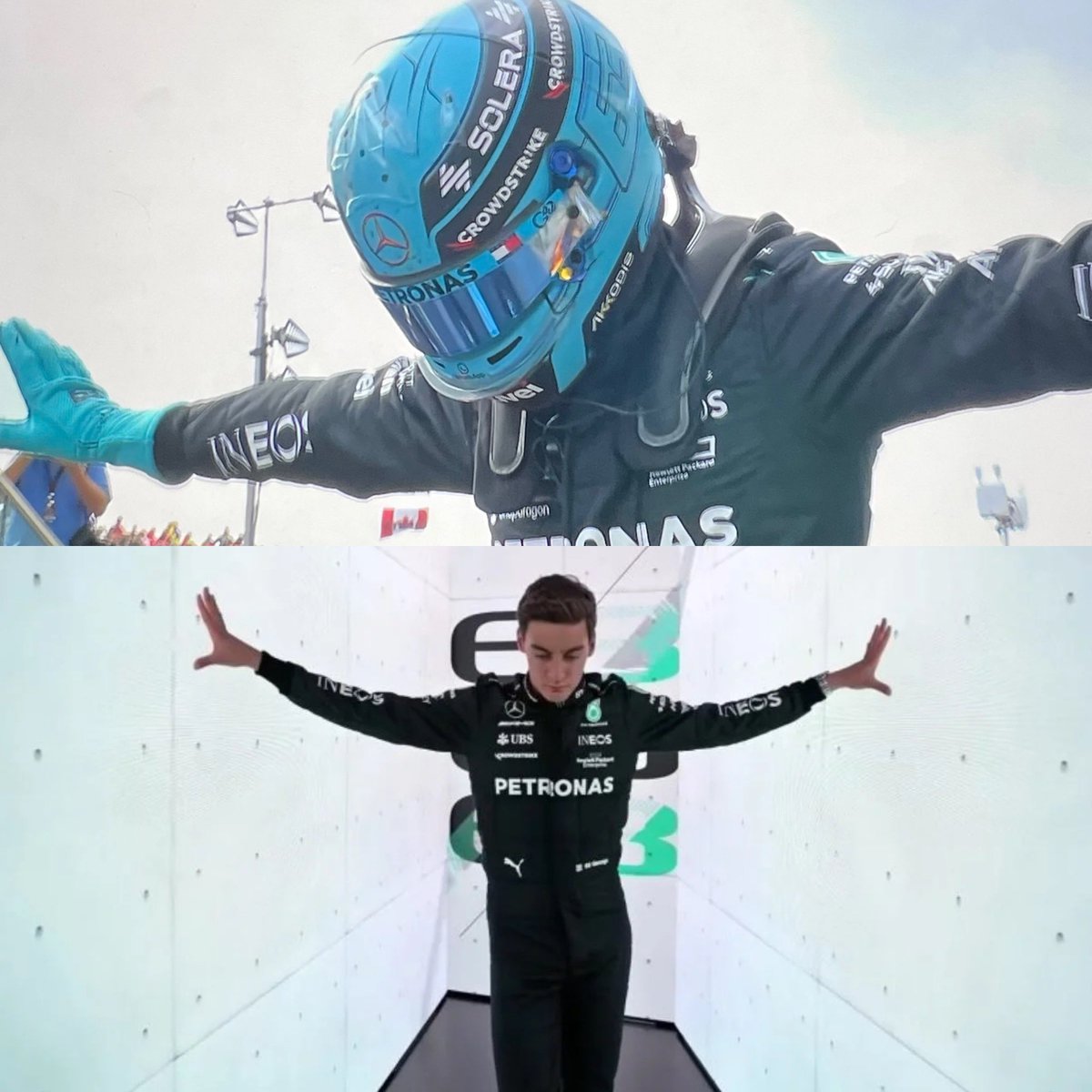 NO WAY GEORGE DID HIS INTRO POSE 😭😭😭