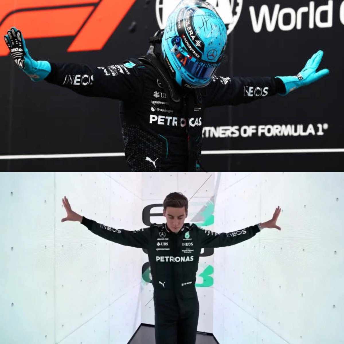 George was waiting to do this pose 😭

#CanadianGP
