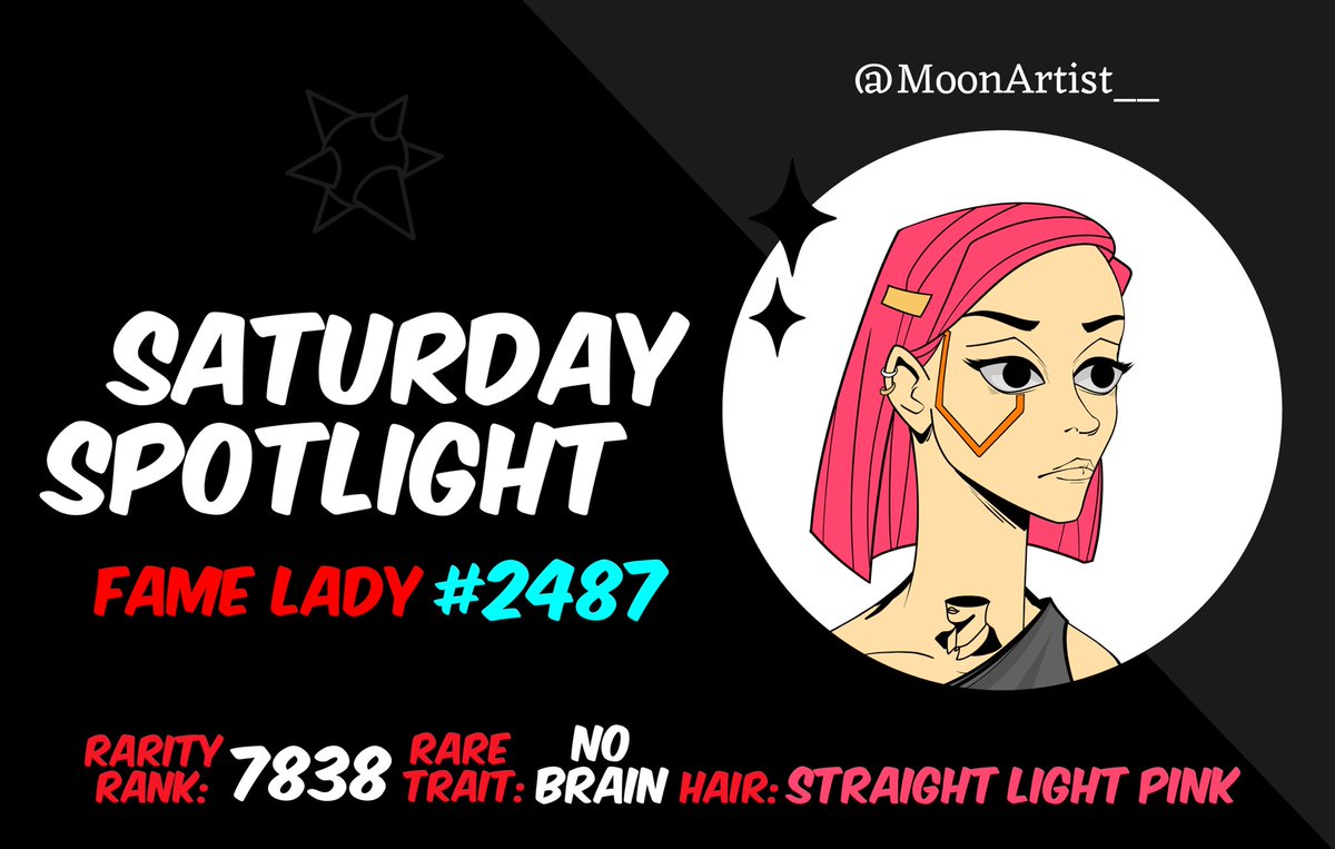 On this Saturday Spotlight WE honour the bright &amp; bubbly <a href="/MoonArtist__/">MoonArtist 👺, 🧢👑</a> 

The queen of <a href="/RoundedCrowns/">Rounded Crowns | A BIGLEAGZ PROJECT</a> is a vibrant flower in this space always furthering her knowledge, creativity and love of art. 💋

WE love you Moon! 🌙✨