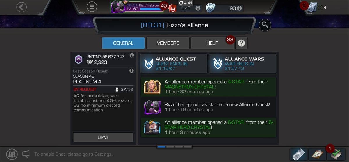 We could use a couple players to join lmk if you know anyone interested. We use discord