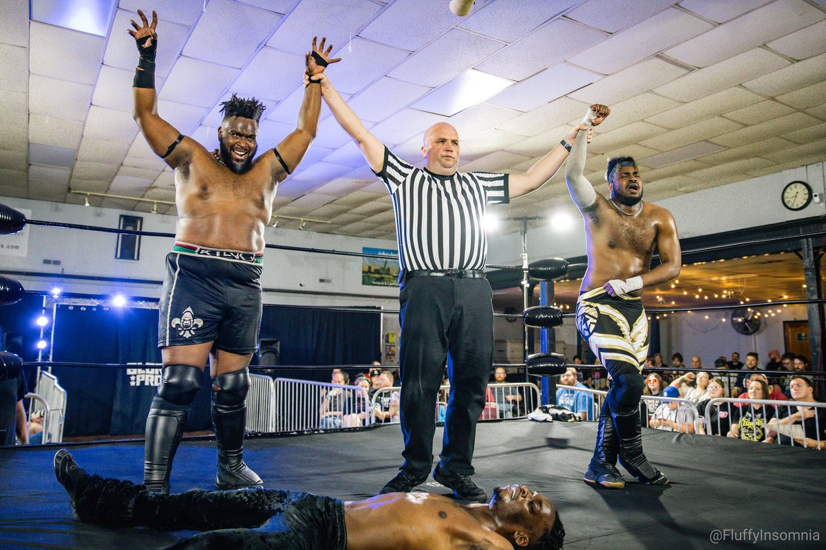.<a href="/KingJabari91/">Jabari King</a> and <a href="/ATMisMoney/">ATM</a> get their hands raised. 
🤼: <a href="/WeAreGloryPro/">Glory Pro Wrestling</a> 
📸 <a href="/FluffyInsomnia/">FluffyInsomnia</a>