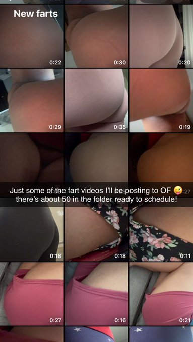 50+ fart clips ready to schedule on OF! 😜 imagine these in your face or down your throat! https://t.