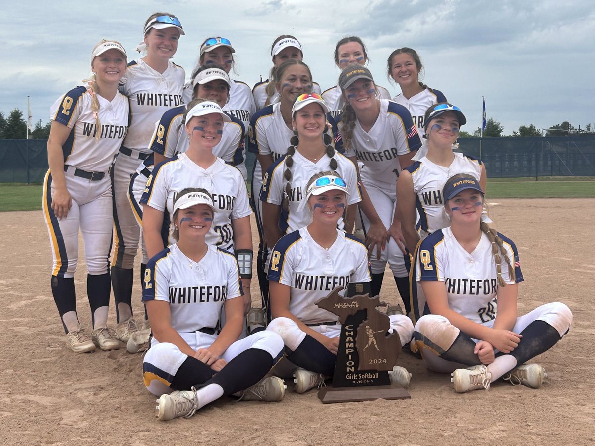 Regional 4️⃣-peat 🏆 

Whiteford beats Clinton 8-2 and Leslie 8-0, advancing to Tuesday’s <a href="/MHSAA/">MHSAA</a> softball quarterfinal at Wayne State