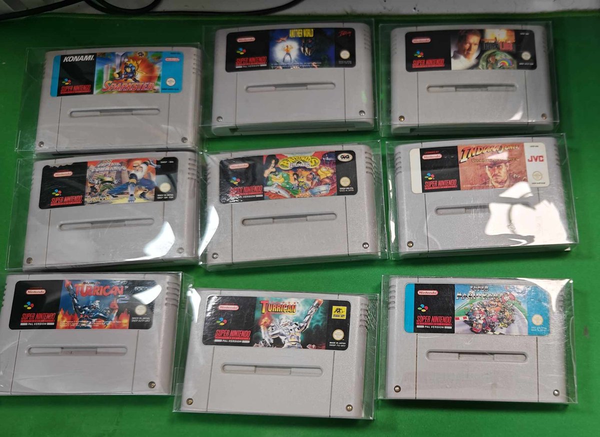 TzibuTwitch's tweet photo. Retro stuff that I unboxed on my stream 8.6.2024
Part 1/3
#twitch #twitchtv #tzibu #twitchaffiliate #retro #retrocollector #unboxing #snes #nintendo #sega #megacd #lethalenforcer #lightgun https://t.co/r7wijux1Jb