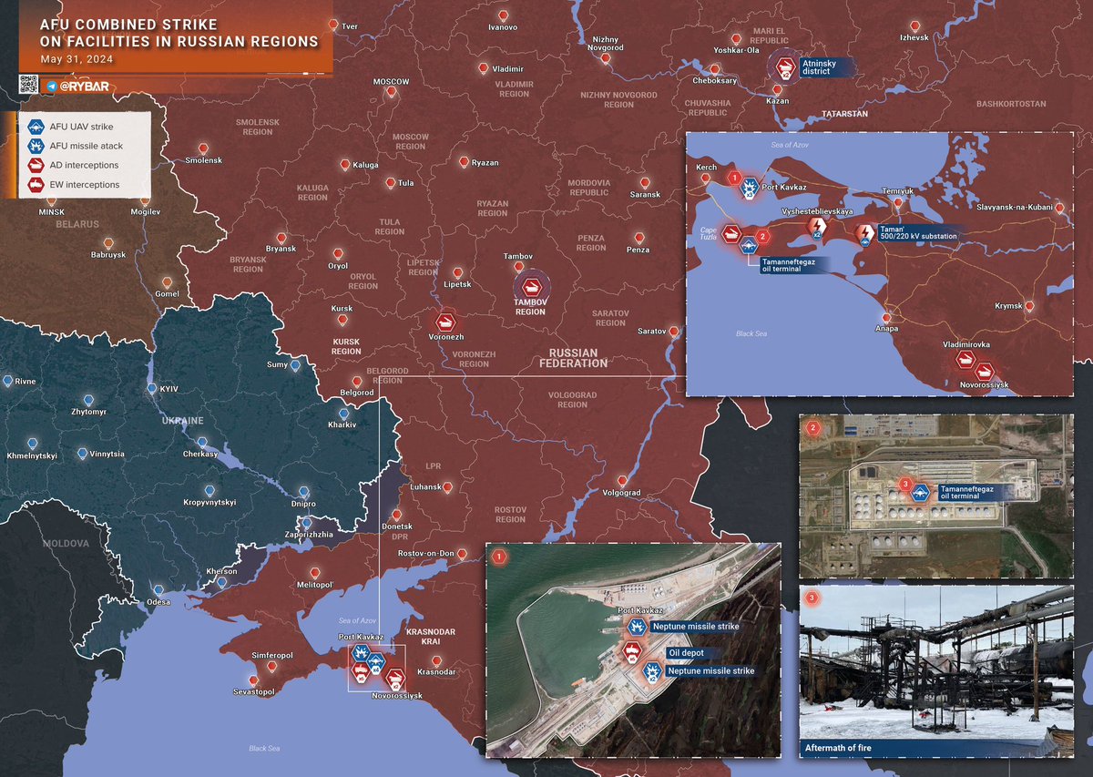 asicjk's tweet image. retrospective 3339 May 31, 2024 🇷🇺🇺🇦 Game of Brothers days 832💥#counteroffensive maps, Donetsk direction and Ukrainian combined strike on facilities in Russian Regions included (you can expand images) @rybar sources #Россия #Україна #ukraine #russia #china #france #uk #canada