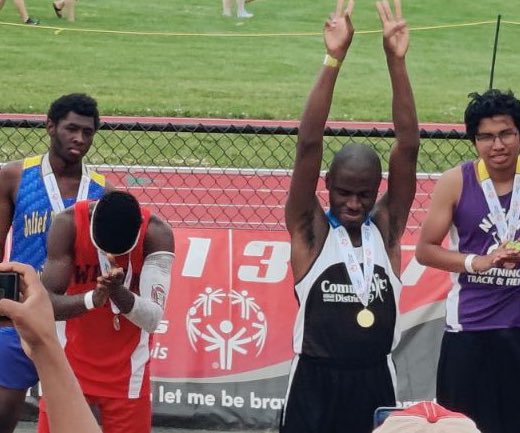 We are so proud of our State Champions!! Gold Medalists: Angelina for Long Jump and 200m, Elizabeth for Shot Put, Colleen for Javelin, Kendrell for Long Jump and 200m! #99Learns #DGSPride #WeAreDGN