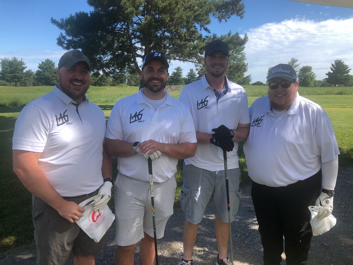 LAGGolfco's tweet photo. Greater Durand Chamber of Commerce Golf Outting CHAMPS⛳️🏆 Rusty, David, Ron and Justin (left to right) bring LAG Golf to 2-1 on the season!!! #golf #golfscramble #LAGout #laggolf #men https://t.co/hwlRLlxF9M