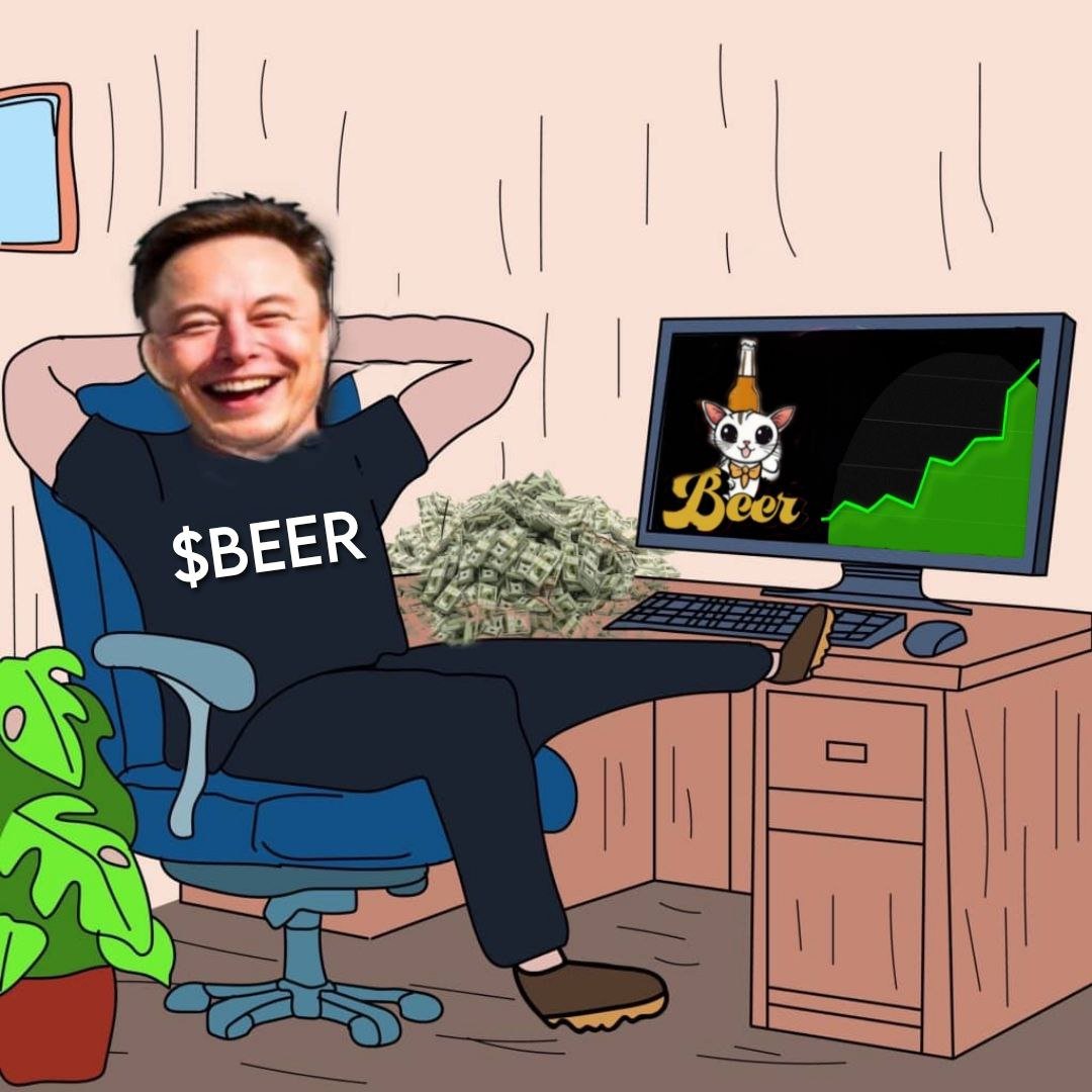 BeerCat_Sol's tweet photo. @elonmusk When he see's $Beer #Beercat on Dexscreener✍️ Oh, did we also forget to mention we will list on Moontok? https://t.co/ihavpm7N5D