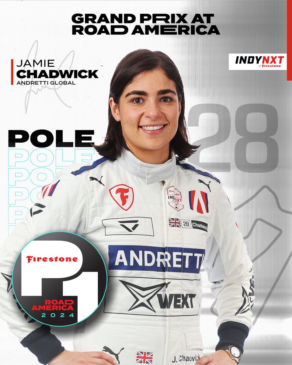 Mayor of Speedville 😎
 
<a href="/JamieChadwick/">Jamie Chadwick</a> wins her FIRST CAREER #INDYNXT pole!
 
#GPRoadAmerica // <a href="/AndrettiIndy/">Andretti INDYCAR & INDY NXT</a>