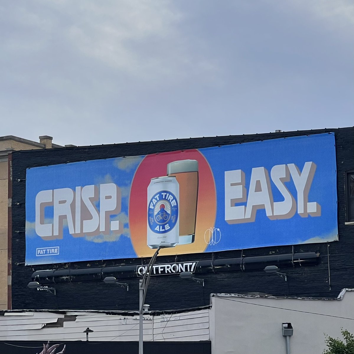 BFXCommerce's tweet image. What do people think of this @FatTire billboard? Yeah or No? 

 #bevalc #beer