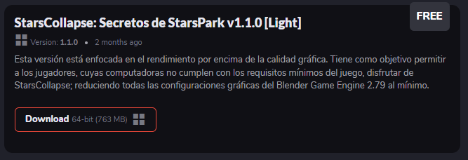 ENSA_Games's tweet image. Acabo de publicar la vLight de #StarsCollapse.

No tuve la oportunidad de testearla en muchos PC de bajos recursos, pero los resultados obtenidos hasta el momento se mostraron prometedores.