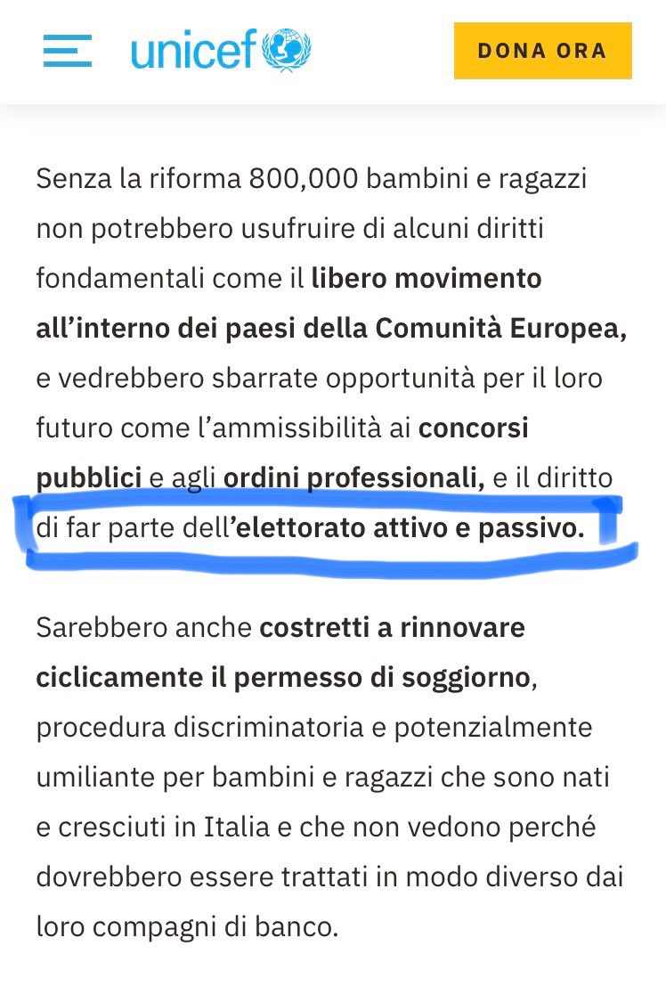 <a href="/fnicodemo/">Francesco Nicodemo 🇮🇹🇺🇦🇪🇺</a> <a href="/helenajaneczek/">helena janeczek</a> formulare 
“una legge di cittadinanza” 
dovrebbe essere il nostro presente
per pensara iL futuro. 

unicef.it/media/la-propo…

vℹ️a     <a href="/UNICEF_Italia/">UNICEF Italia</a> 
#9J