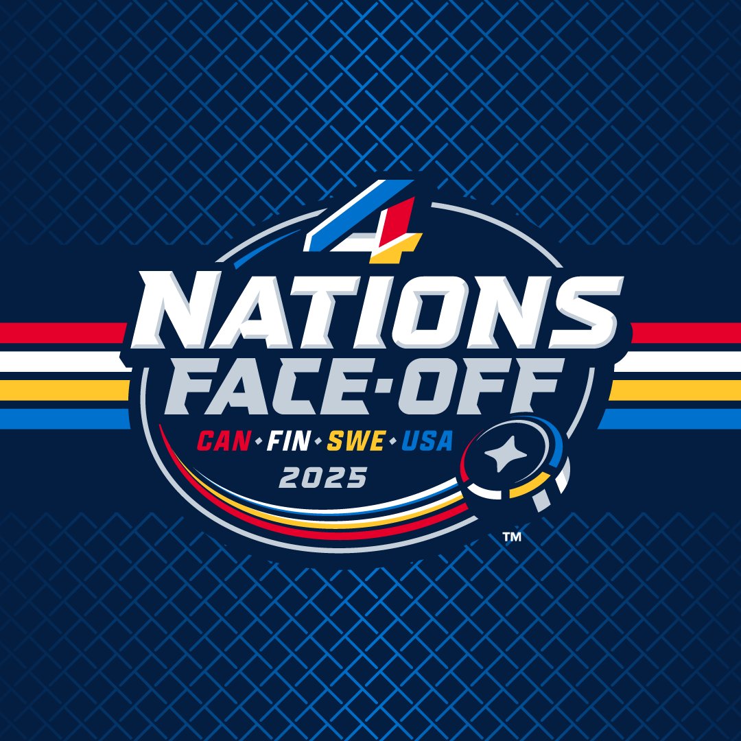 NHL's tweet photo. The first ever #4Nations Face-Off is headed to Montreal and Boston, February 12-20, 2025. https://t.co/U2QrHy6FLD
