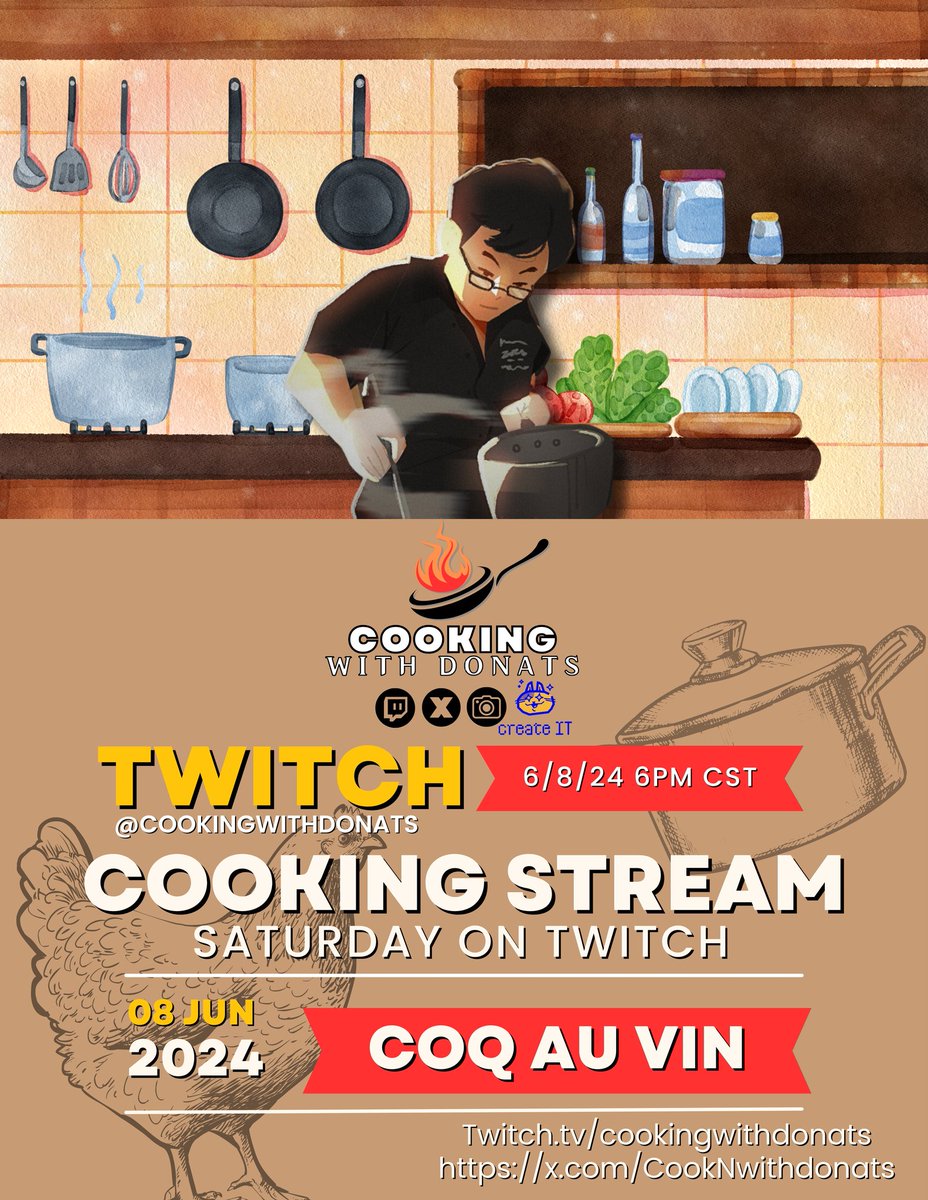 Let's make a classic! Coq au vin!!!!

m.twitch.tv/cookingwithdon…