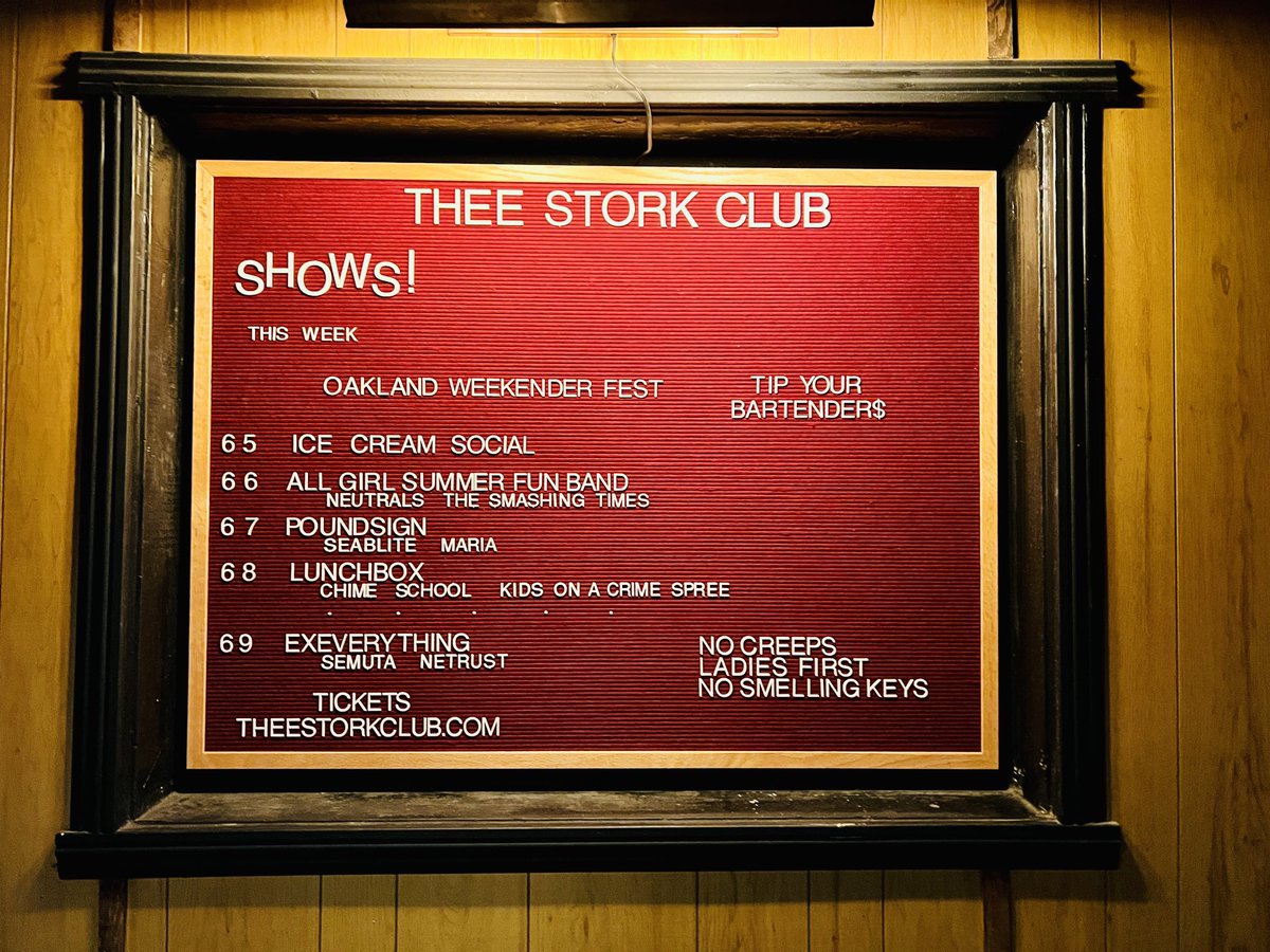 lucksmith's tweet image. so many many bands! even more than on this   triple bill of mostly bay area indiepop. one more night of the oakland weekender.