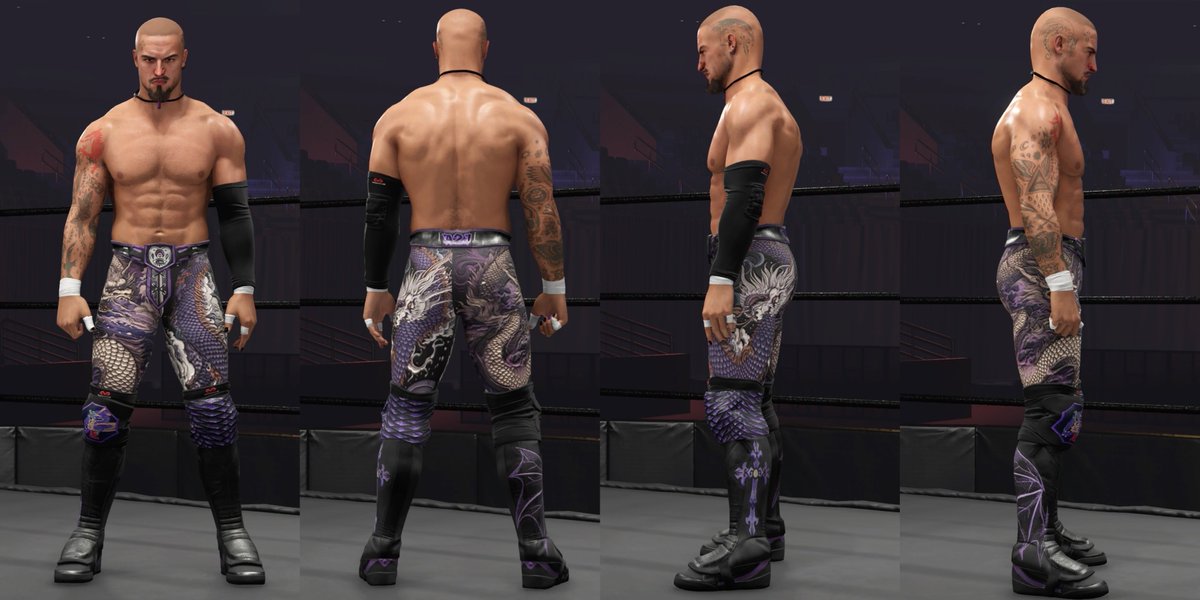 A2JWWE2k's tweet image. ⚫️🟣 A2J 🟣⚫️

Introducing “The Fallen Dragon” A2J

Bringing back his original gimmick with a fresh look. 

&quot;Anorchfygol Ddraig Cymru&quot; 🐉 🏴󠁧󠁢󠁷󠁬󠁳󠁿 💜

Now up on CC!

Tags: A2J / AWF

#AWF #CAWs #Cawcommunity #WWE2k24 #WWE #Caw #originalcaw #A2J
