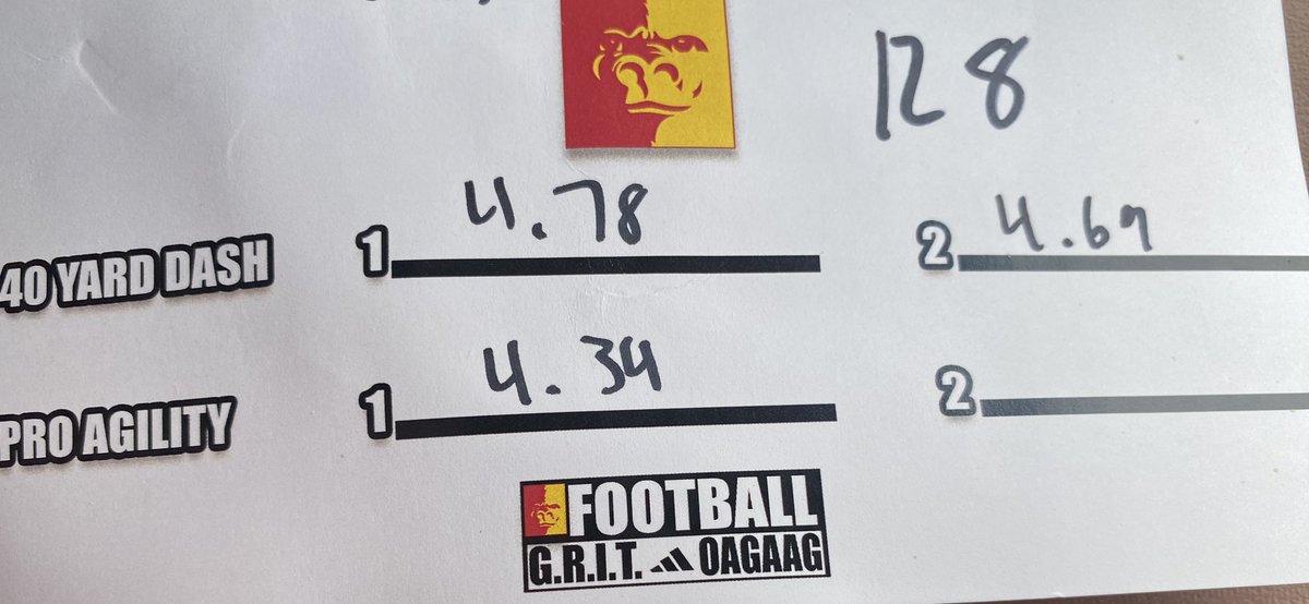 Great day at Pitt State. Ran a 4.69 40 and a 4.34 Pro Agility. <a href="/_CoachNutt/">Coach Lynn Nutt</a> <a href="/Coach_DGibson/">Deonté Gibson</a> <a href="/LinebackerCamps/">LinebackerUniversity</a> <a href="/mwscarletfb/">MW Scarlet Football</a>